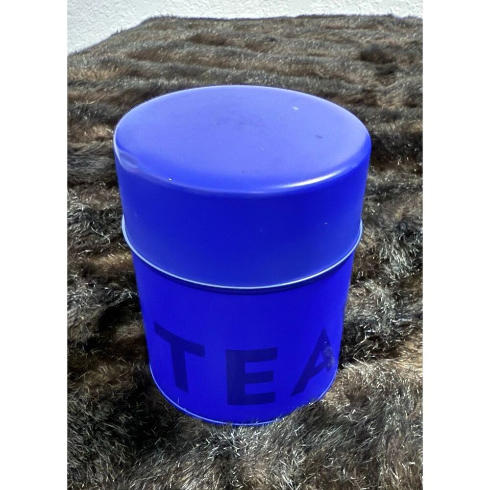 TEAVANA Blue Metal Tin Tea Storage  4 oz
